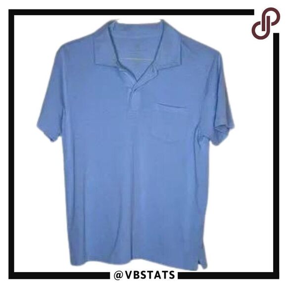Medium Mack Weldon Blue SS Polo - Picture 1 of 5